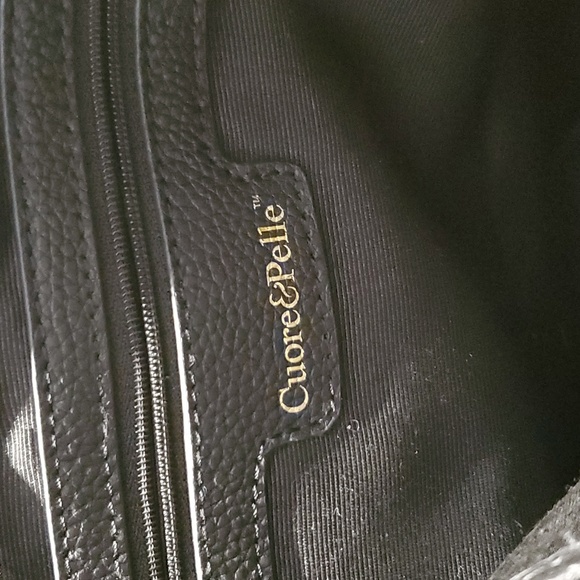 CUORE & PELLE soft pebbled leather shoulder purse - Picture 11 of 12